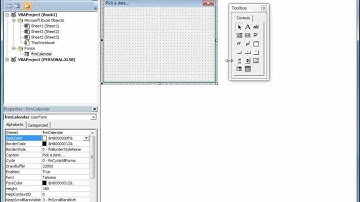 Build a Pop up Calendar for Excel #2