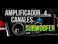 COMO INSTALAR SUBWOOFER EN AMPLIFICADOR DE 4 CANALES / SONIDO ANTES Y DESPUES