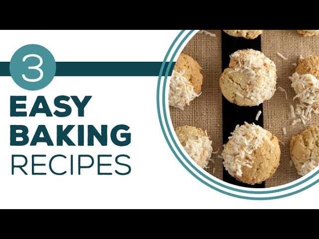 Easy baking recipes, step-by-step