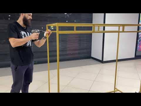 Рейлы для одежды напольные двухсторонние - YouTube