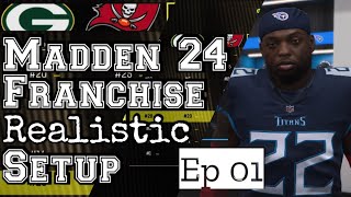 Madden 24 Franchise Realistic Setup and episode 01 of my franchise