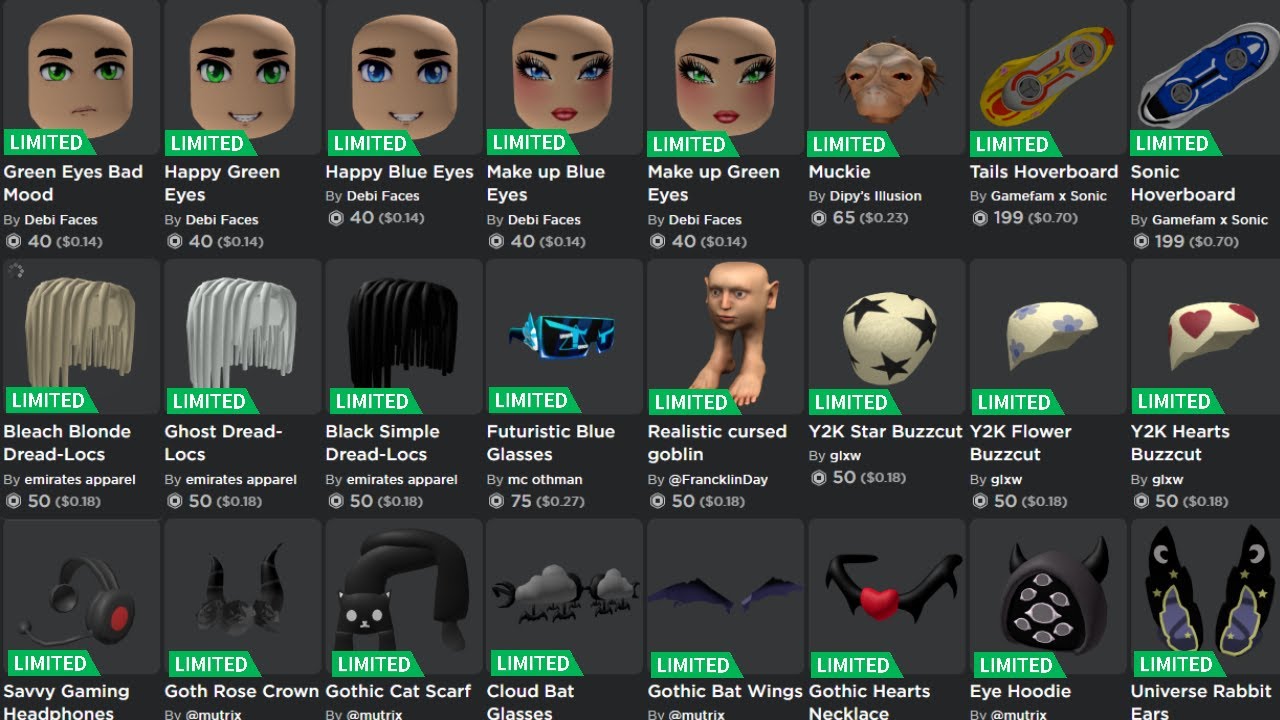 New Roblox UGC Limiteds