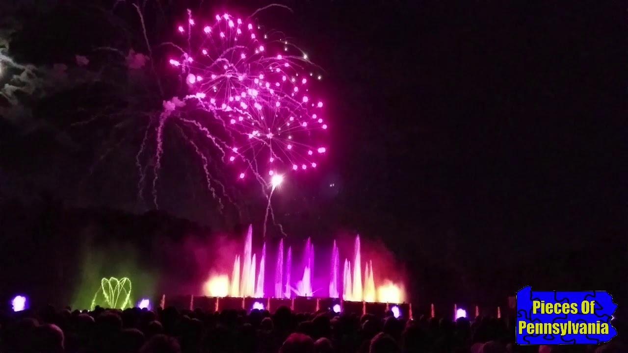 Longwood Gardens Fountains Fireworks Show September 2018 Youtube
