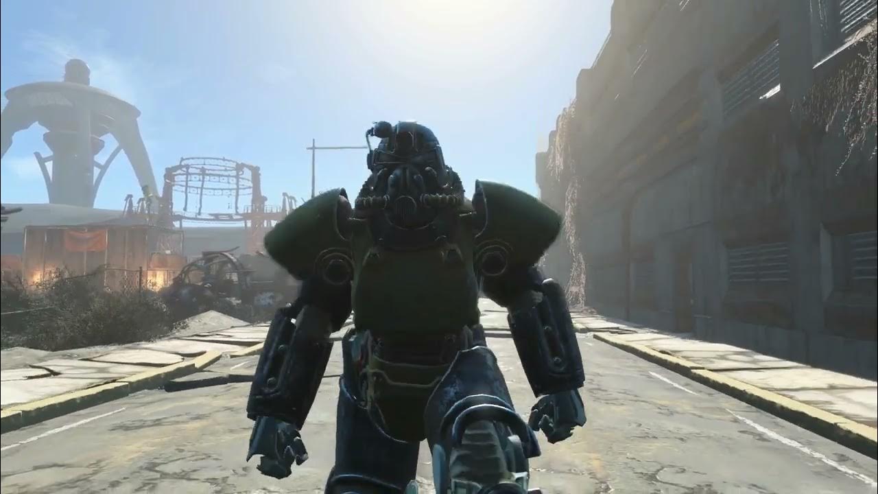 how it feels to use power armor in fallout 4 YouTube