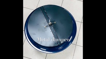 Supply round diffuser along with metal damper
