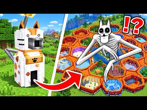 【にゃんこ大戦争】ネコルガ族をマインクラフトで再現する建築手順とコツ
