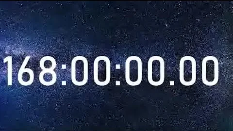 1 Week 168 Hours Timer Countdown with Alarm Sound / 168 H / 168 Hrs - Longest Video on YouTube