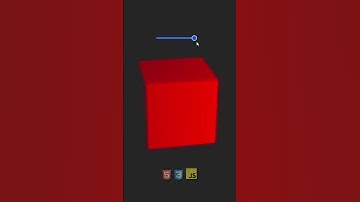 3D Object | 3D Cube with Light Effect made in HTML CSS and Javascript #shorts @jmc23id