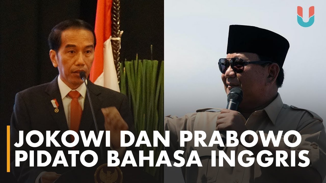 Gaya Pidato Bahasa Inggris Jokowi Vs Prabowo Youtube