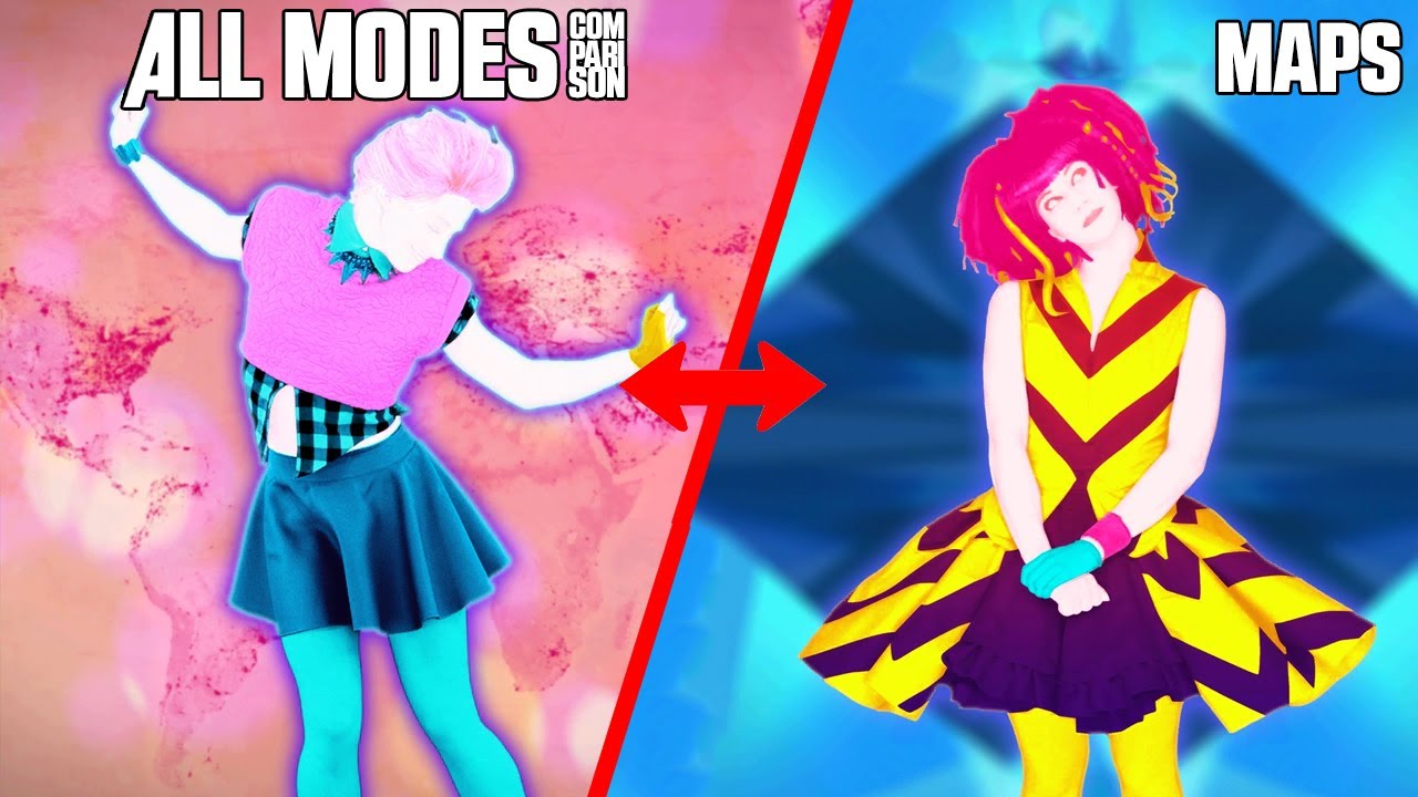 ALL MODES - MAPS | JUST DANCE COMPARISON