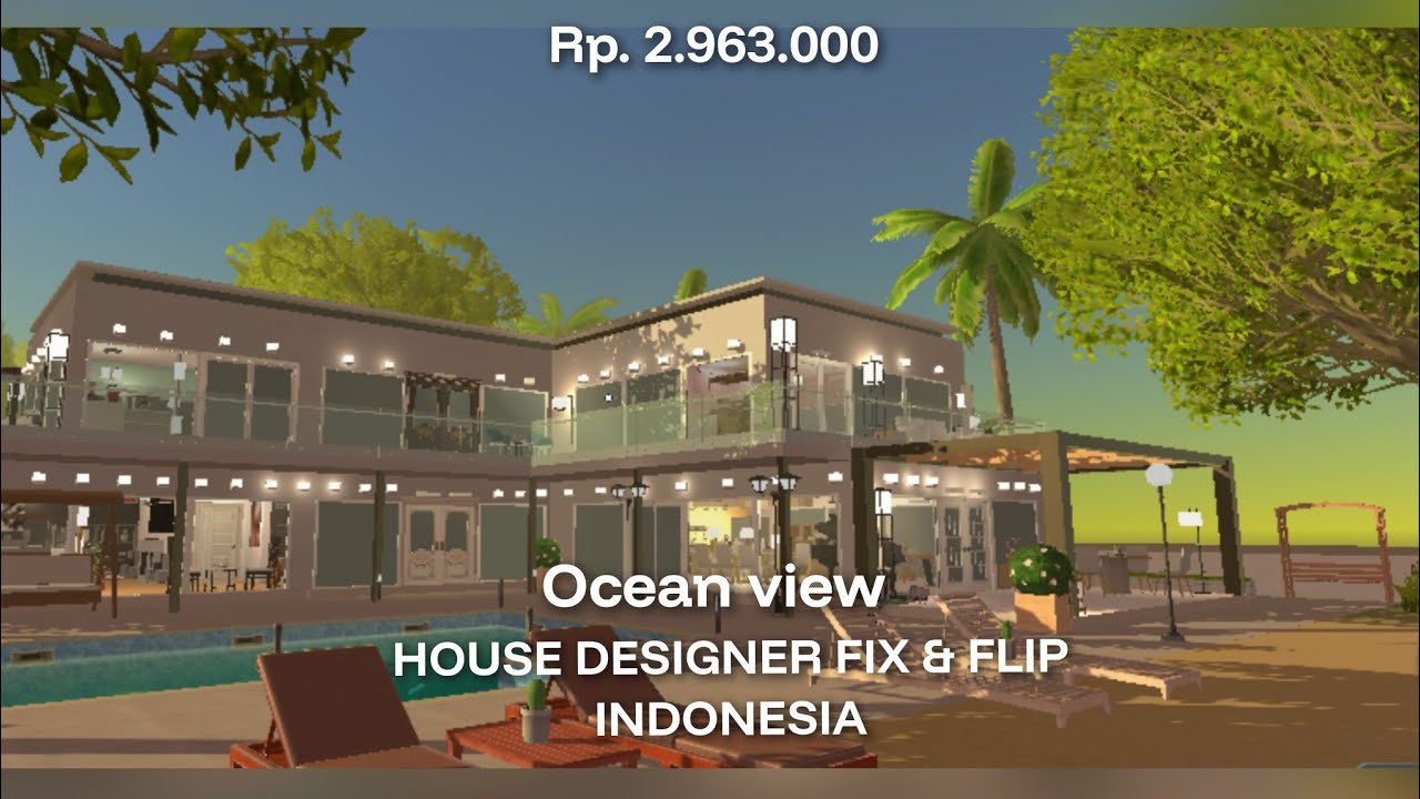 OCEAN VIEW  Rumah Nuansa Pantai House Designer Fix & Flip Indonesia 