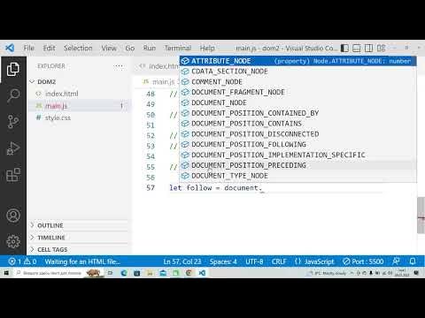 createElement , input value js dom lesson 2 - YouTube
