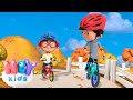 I love to ride my bicycle! 🚲 | Song for Kids | HeyKids Nursery Rhymes