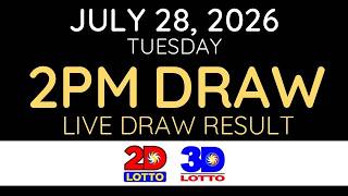 [LIVE] PCSO Lotto Result Today 2pm July 28 2026 - Ez2 Result and Swertres Result