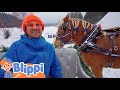 Blippi&#39;s Snowy Horsey Song! 🐴 | Blippi Educational Videos for Kids
