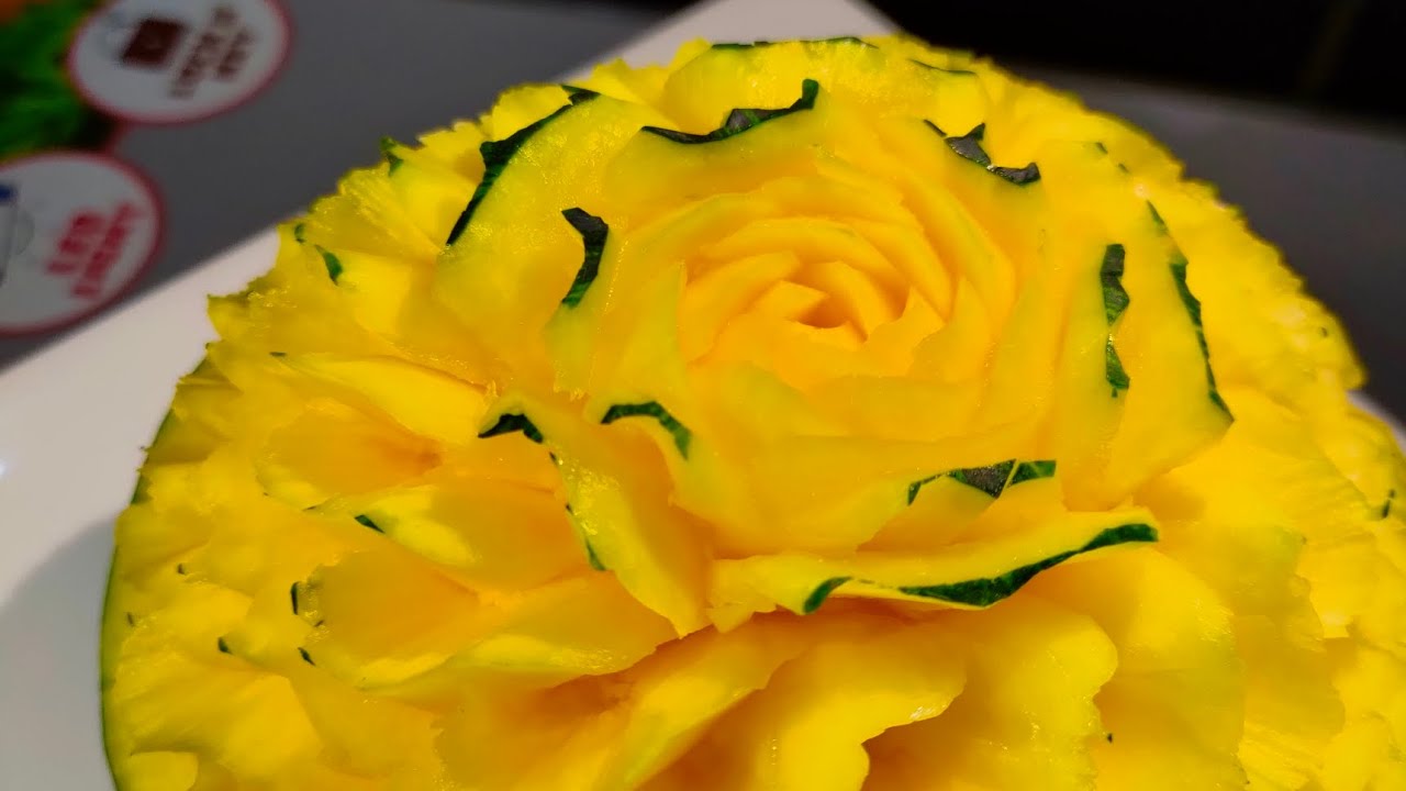fruit and Vegetables carving ll how to make a flower in a vegetable ll