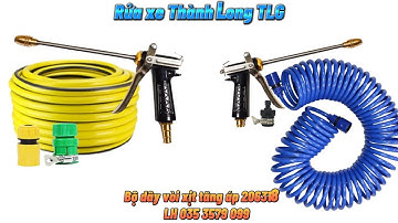 Cách lựa Vòi rửa xe tưới cây loại nào tốt | bộ các loại dây vòi xịt rửa xe 206318 | Thành Long TLG