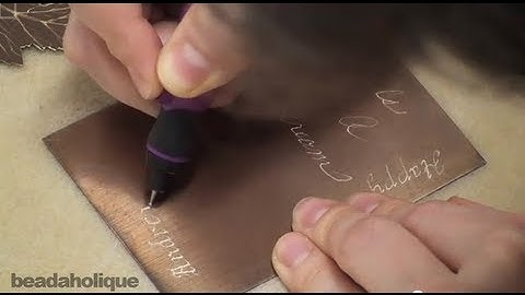 How To Use The BeadSmith Cordless Micro Engraver