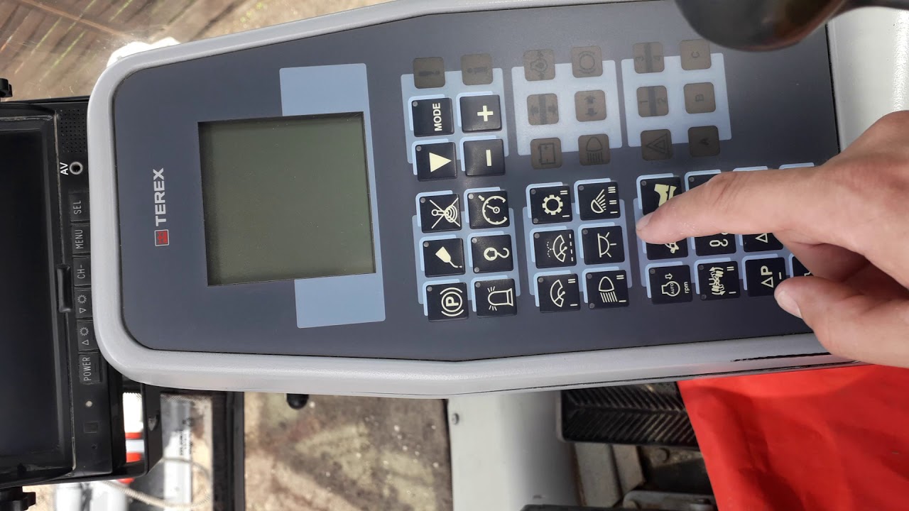 Terex tw 130  , Atlas,  koparka kołowa, opis maszyny , opis panela,