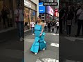 Model Wears Walmart Bag Dress in Times Square | Funny NYC Street Fashion Show 🛍️😂