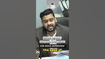 Question of the Day | DJS Mock Interview | StudyIQ Judiciary