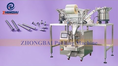 Fastener screw packing machine with 3 bowls counting system