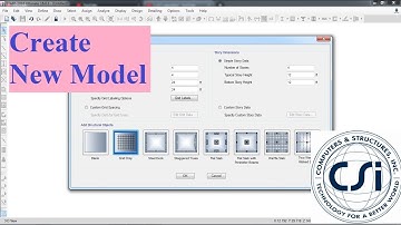 CSI ETABS - 02 - Create New Project - Model | Part 1
