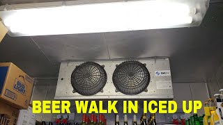 walk in cooler iced up