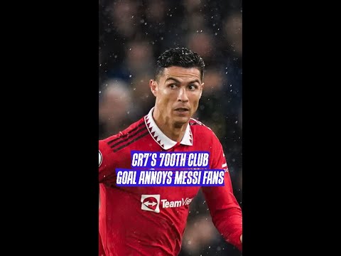 CR7’s 700th club goal annoys Messi fans 😨 #shorts