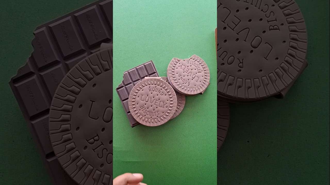 mini notebook in biscuits and chocolate shape 