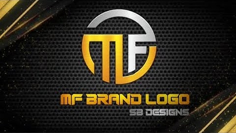 MF Logo design Pixellab android completed