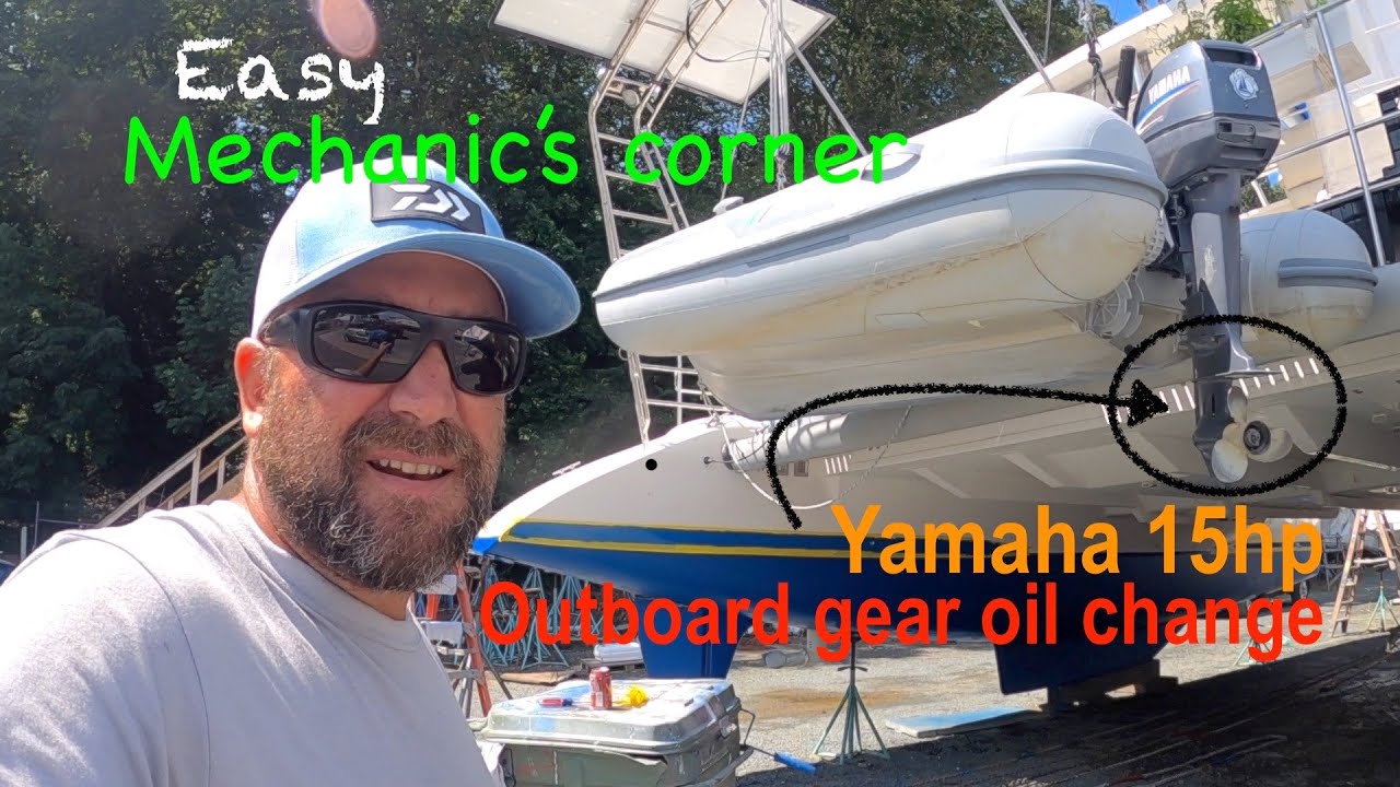 Dinghy Outboard Oil Change - Yamaha 2 Cylinder, 2 Stroke, 15 Horsepower Outboard Engine