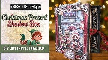 Christmas Present Shadow Box | Easy DIY Gift Box Tutorial with Interchangeable Scenes
