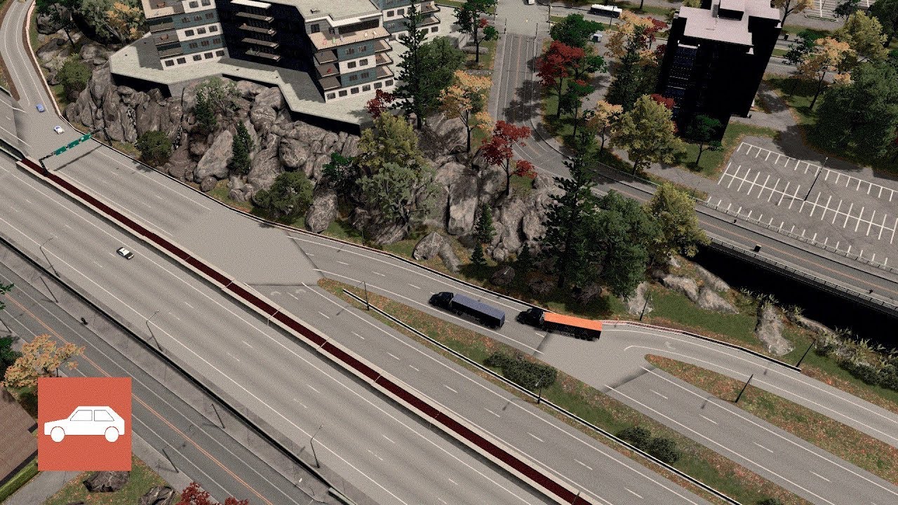 Cities Skylines AERIAL TRUCK ON HIGHWAY YouTube
