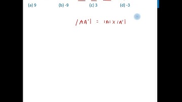 [Class 12] If A is a square matrix of order 3, |�′| = −3, then - Teachoo
