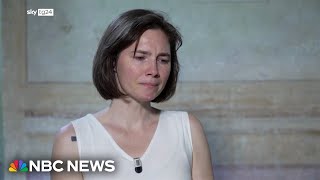 Tearful Amanda Knox expresses shock at guilty verdict in slander case