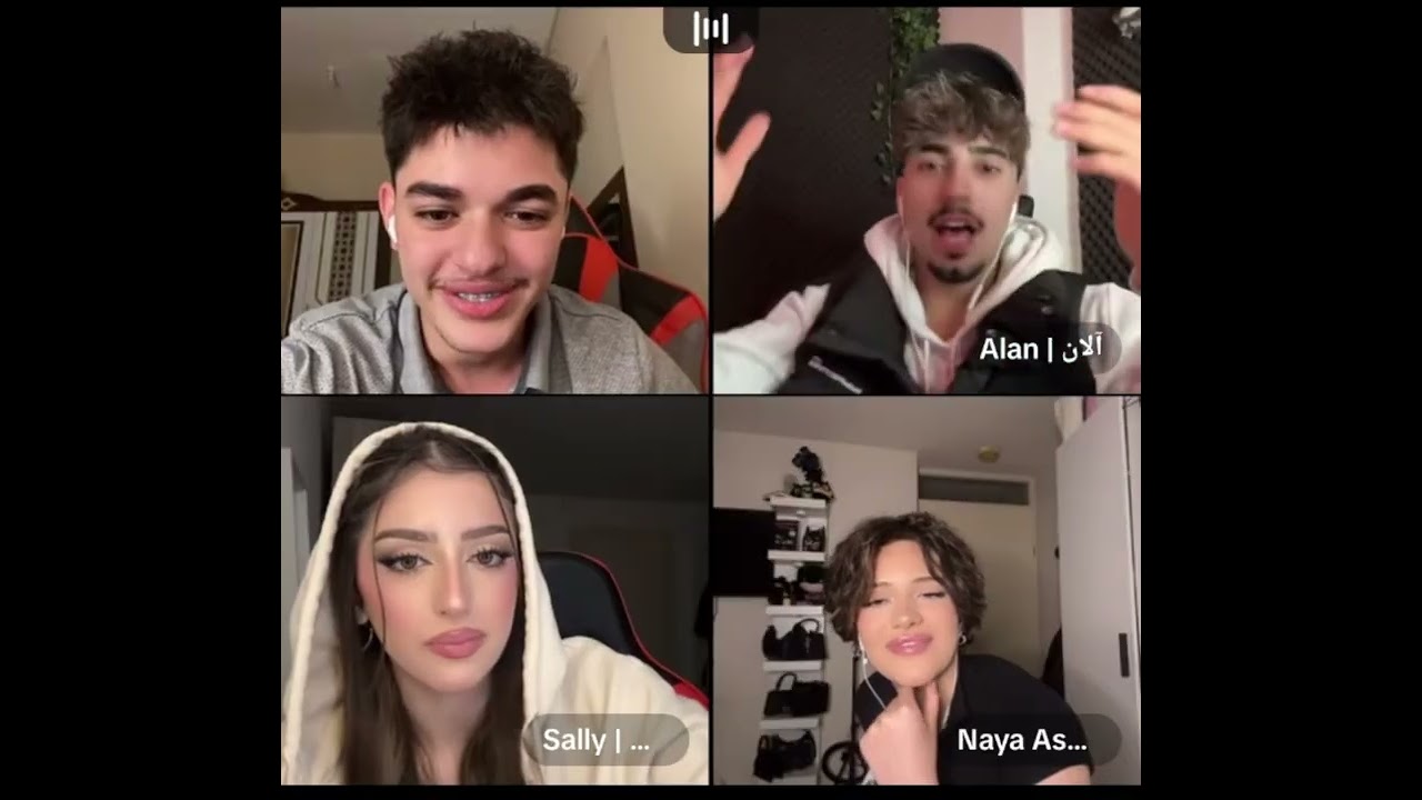 احمد وليد رباعي مع سالي والان ونايا فقرة الغزل بلامثلة شوفو كيف جابو العيد وسالي تغزلت ب احمد