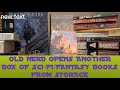 OLD NERD OPENS ANOTHE3R BOX OF SCI-FI/FANTASY BOOKS FROM STORAGE #books