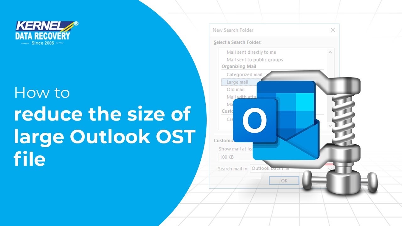 How to reduce the size of large Outlook OST file - YouTube