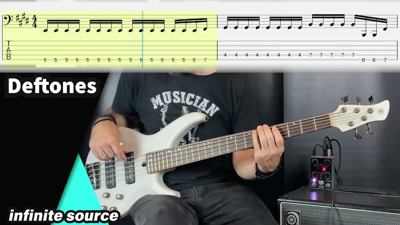 Deftones - Infinite Source (Bass Cover Tabs) 