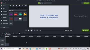 How to Typewriter Effect in Camtasia / How to Type Writing Effect in Camtasia