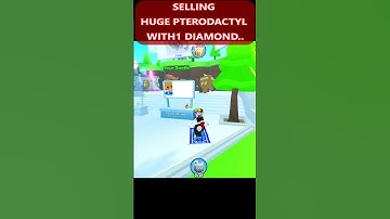 Selling HUGE PTERODACTYL at 1 DIAMOND in Booth Pet Simulator x #petsimx #roblox #petsimulatorx