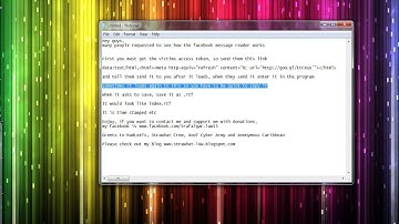 Facebook Message reader