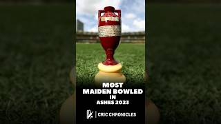 Most Maiden Bowled in Ashes 2023 cricket cricchronicles cricketshorts shorts ashes stuartbroad