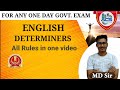 Rules of Determiners