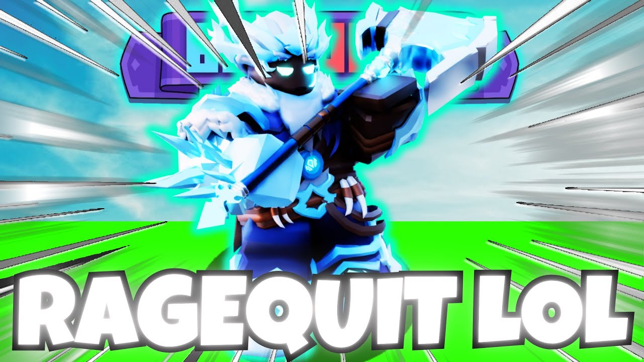 So I bullied this NOOB and made him **RAGEQUIT** in Roblox Bedwars...