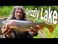 Catching Big Trout At Grizzly Lake - Day 12 & 13 of 30 Day Survival Challenge Canadian Rockies