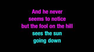 Fool On The Hill The Beatles Karaoke - You Sing The Hits chords