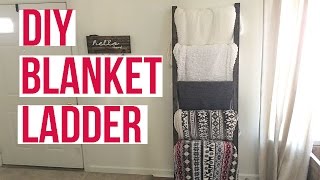 DIY BLANKET LADDER OPEN ME❤❤❤❤❤❤ -Frequently asked question: https://youtu.be/fiuL1AeHHaU CUT LIST 6 2x4 @ 37” — top slats 2 2x2 @ 40” —