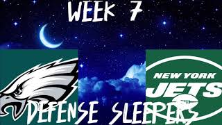 Defense / ST Sleepers Week 7 Fantasy Football